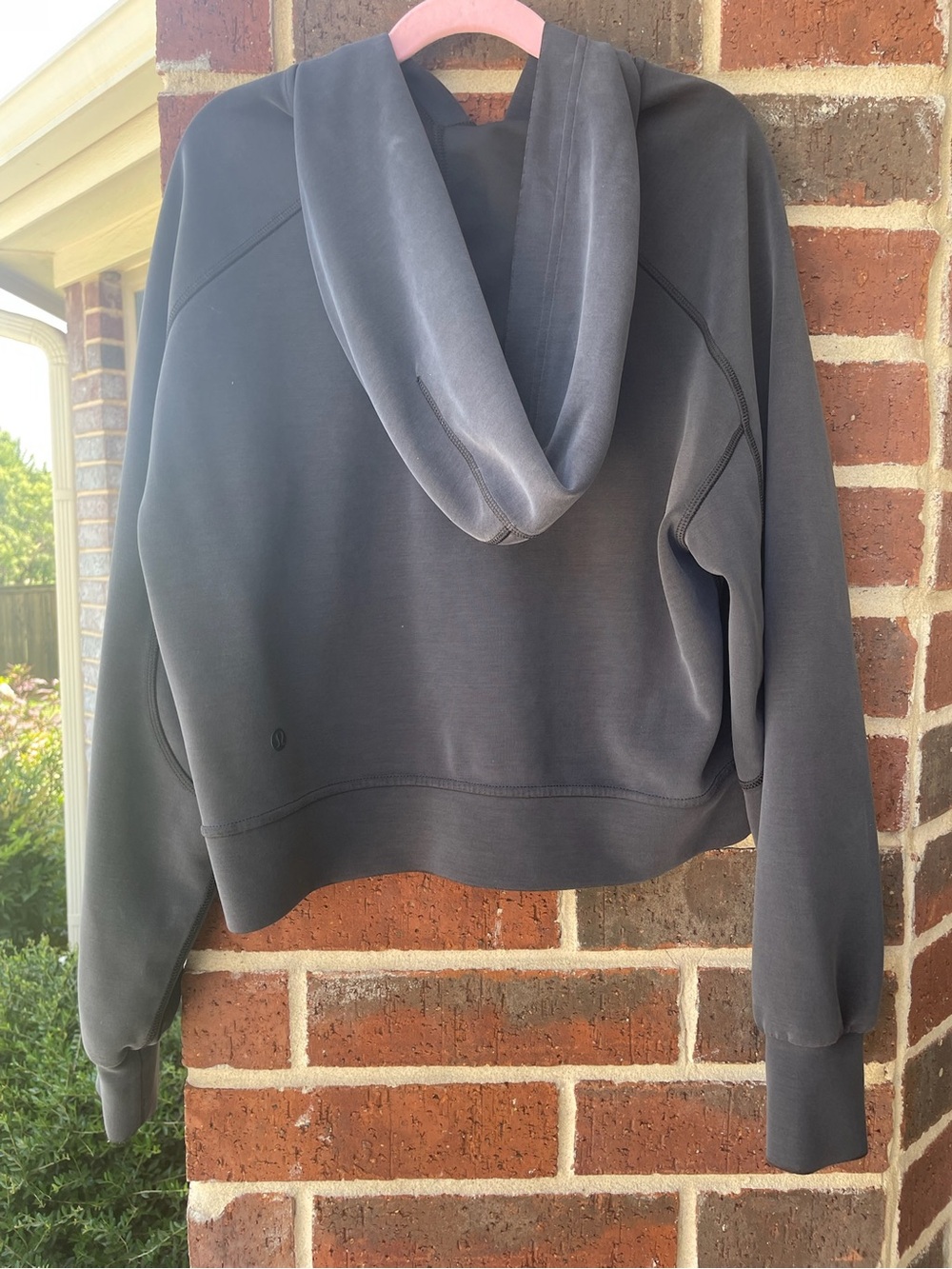 lululemon athletica Charcoal Hooded Pullover Sweatshirt - Picture 2 of 3